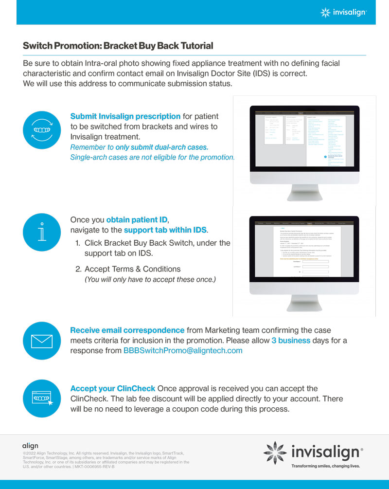 Invisalign bracket buyback program