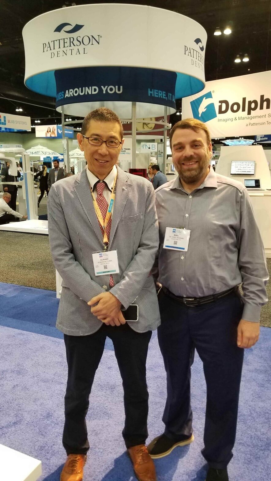 Dr. Kanaan with Dr. Miyajima from Japan. AAO 2019