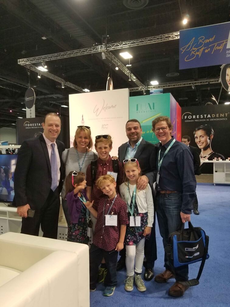 Dr. Kanaan with Dr. Gamblin "Denver" and Dr. Alkhadra from Saudi Arabia AAO 2018 Washington DC