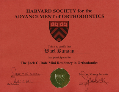 Harvad Society for the Advancement of Orthodontics